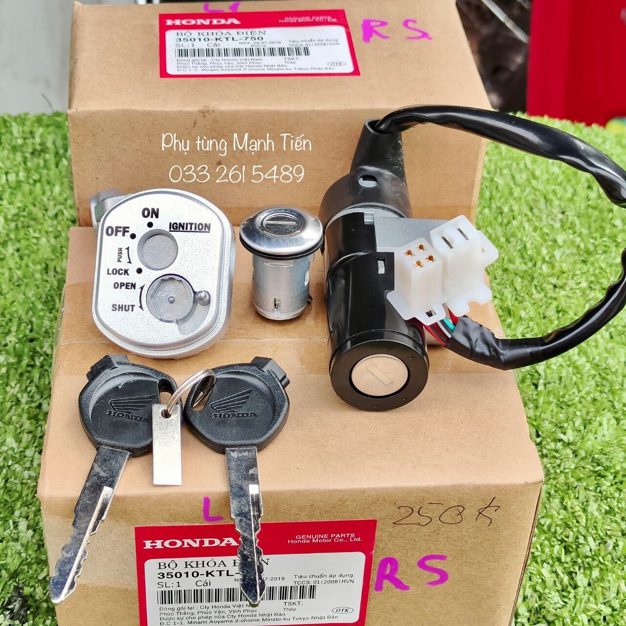 Bộ ổ khóa Wave S, Wave Rs Loại 1 (B2.10)