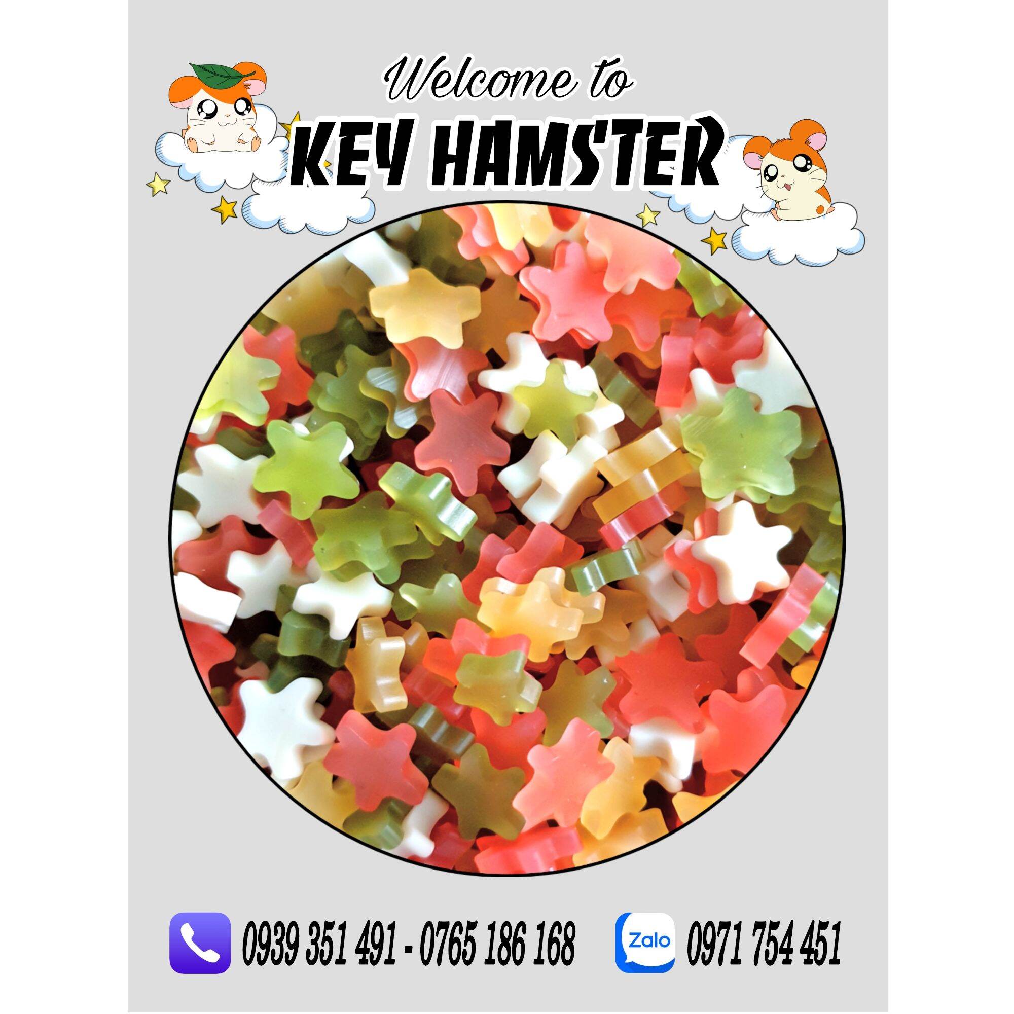 Chew trái cây - chew làm sạch răng, bổ sung vitamin cho hamster.