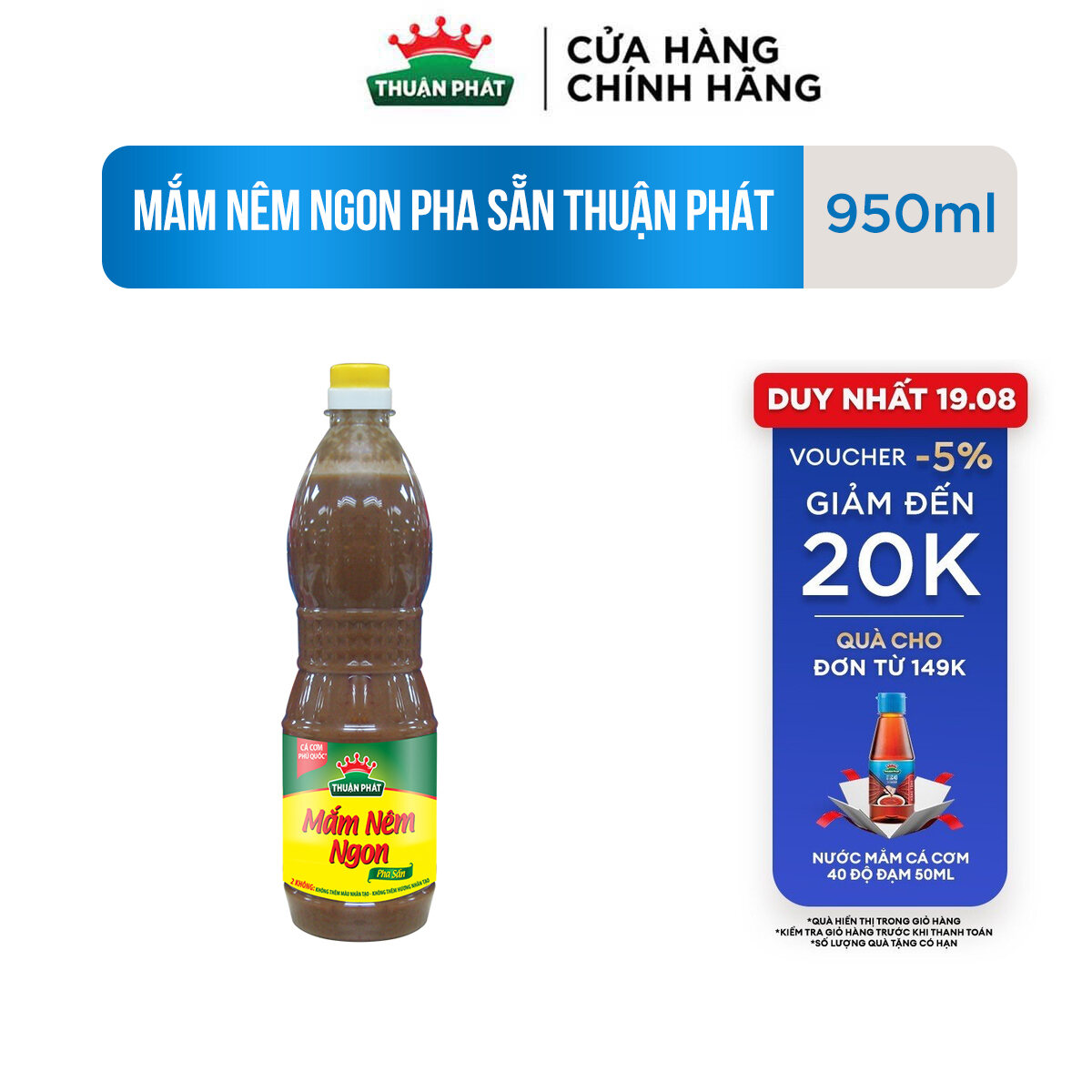 Mắm Nêm Ngon Pha Sẵn Thuận Phát 950ml