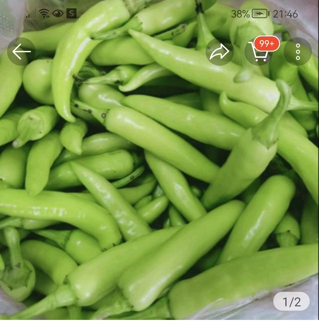 1kg ớt sừng xanh