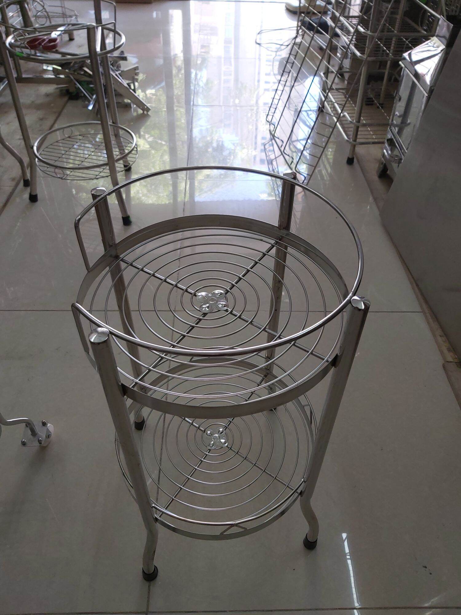 Kệ inox để nồi cơm, bình nước hàng dày