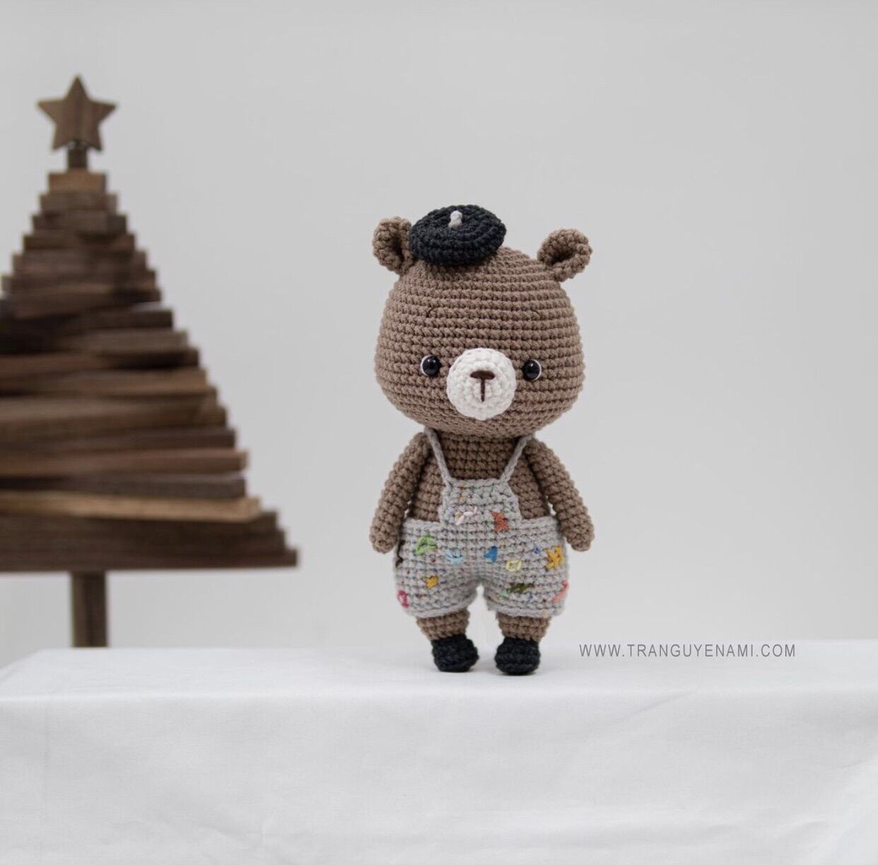 Thú bông handmade , gấu nhồi bông bằng len