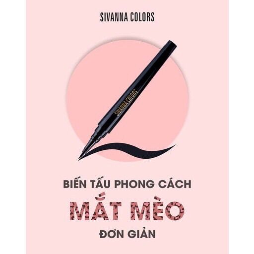 Kẻ mắt Sivanna colors xpress eyeliner-black