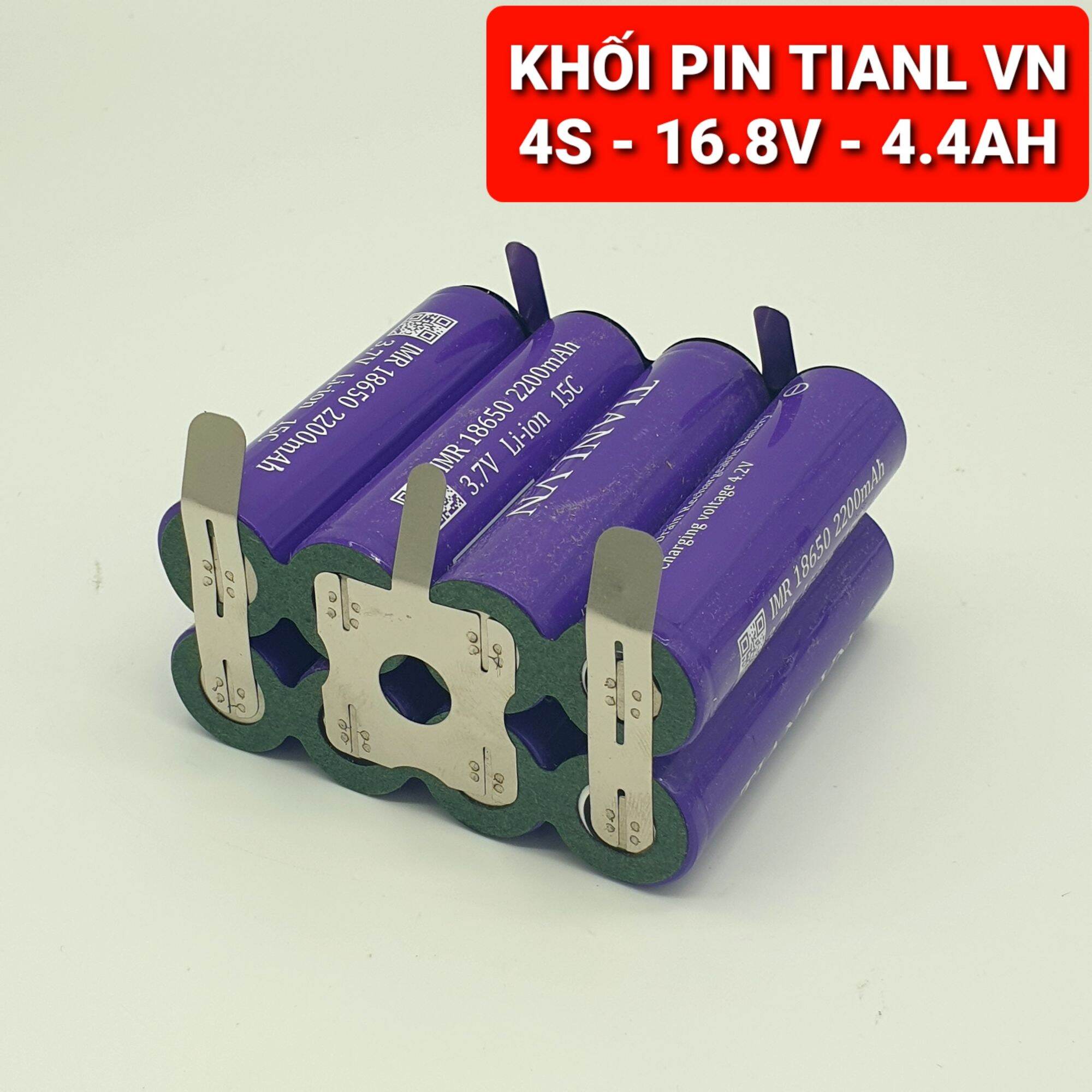 Achun.vn - khối pin tianl vn 4s-16.8v - 4400mah xả 60a