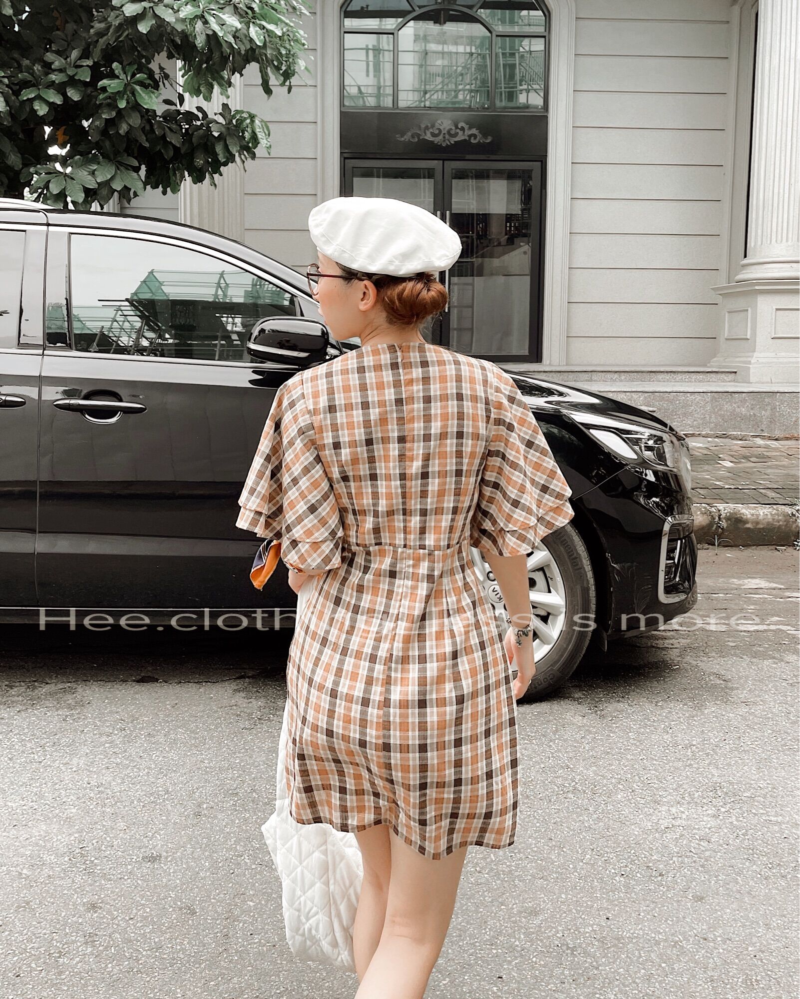 Đầm ngắn tay cánh tiên form A