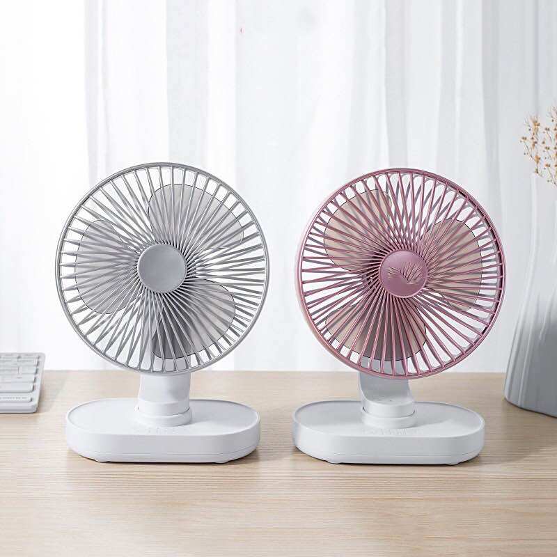 Quạt tích điện để bàn pin khủng tự động quay
