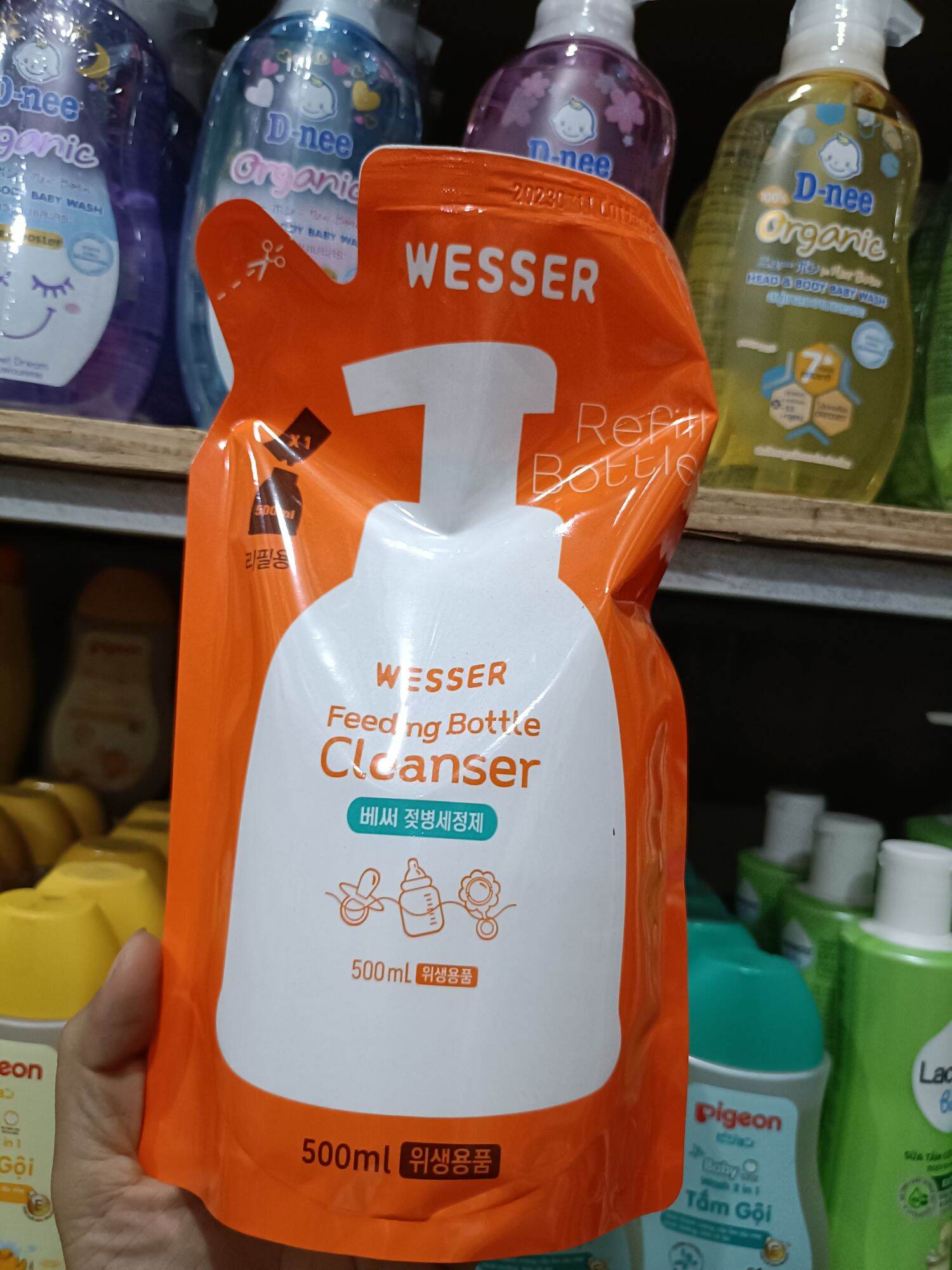 NƯỚC RỬA BÌNH SỮA WESSER 500ml