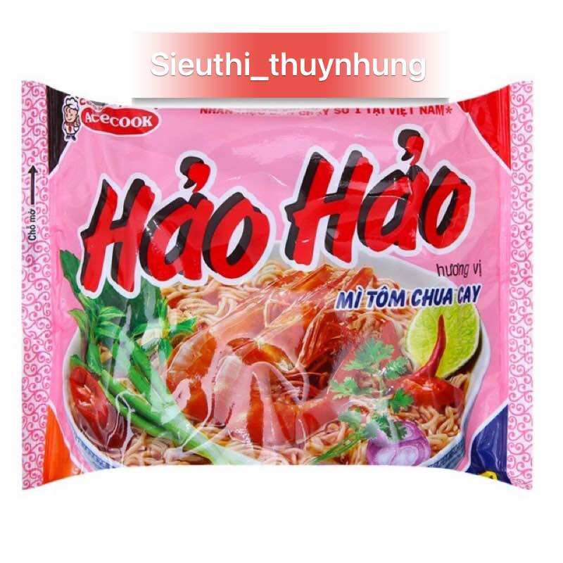 Combo 5 -10 gói mì hảo hảo acecook 75g đủ vị