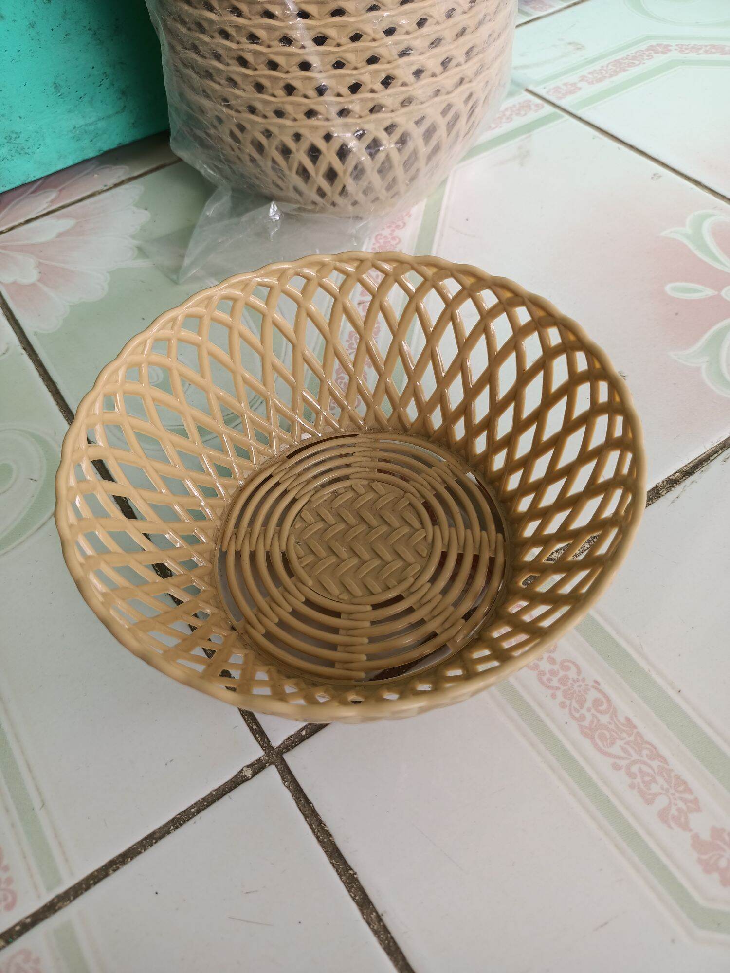 rổ mây nhựa tròn đk 15cm