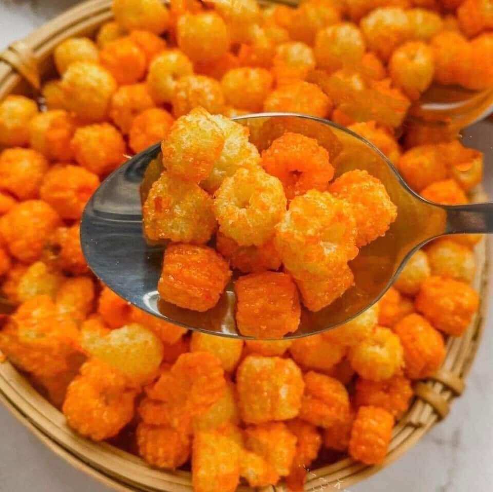 500gr snack quẩy nui chiên giòn, bim bim nui chiên giòn