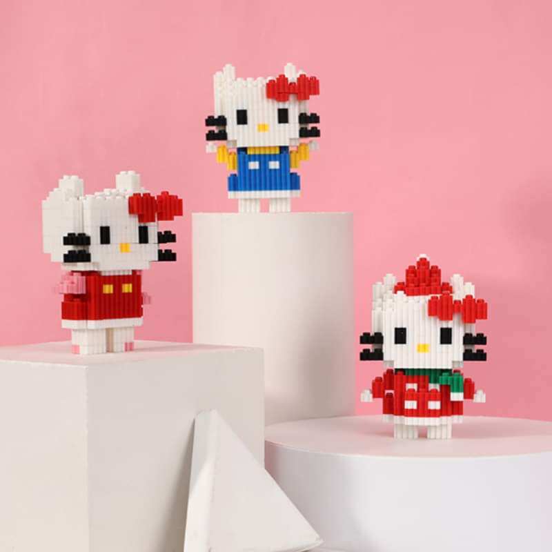 🌸ĐỒ CHƠI LẮP RÁP LEGO 3D HELLO KITTY DOREMON