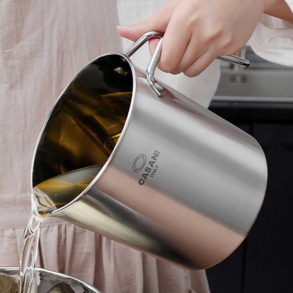 🇮🇹 CA LỌC DẦU INOX CASANI (KEEP USED OIL HYGIENICALLY) 2L 🇰🇷