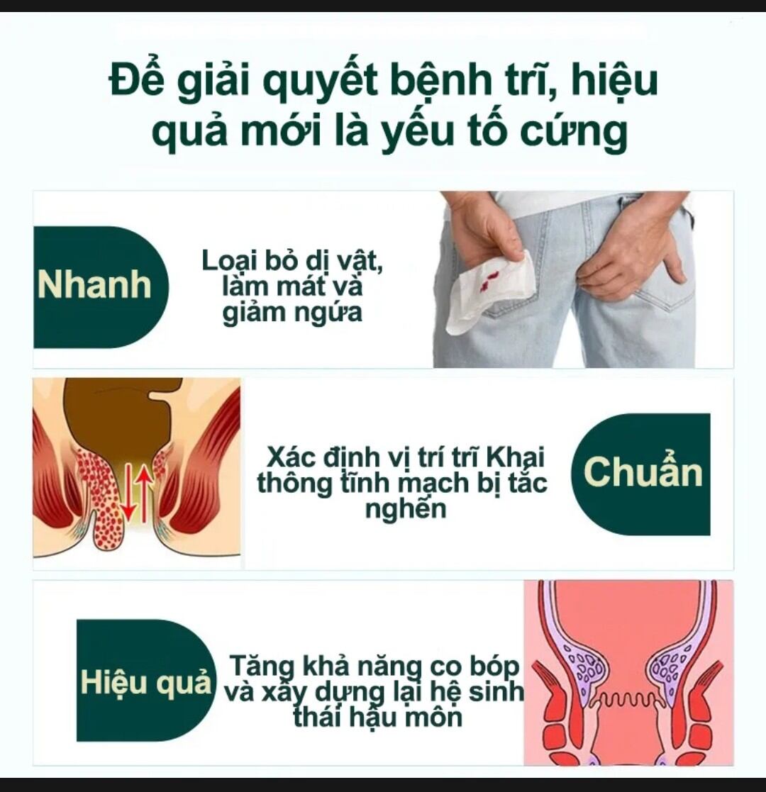 Kem bôi trĩ , hậu môn, kéo búi Trĩ.