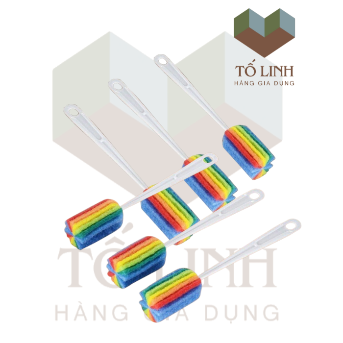 CÂY CỌ RỬA CỐC CHÉN BÌNH SỮA CỌ LY ( XỐP 7 MÀU Lơn)