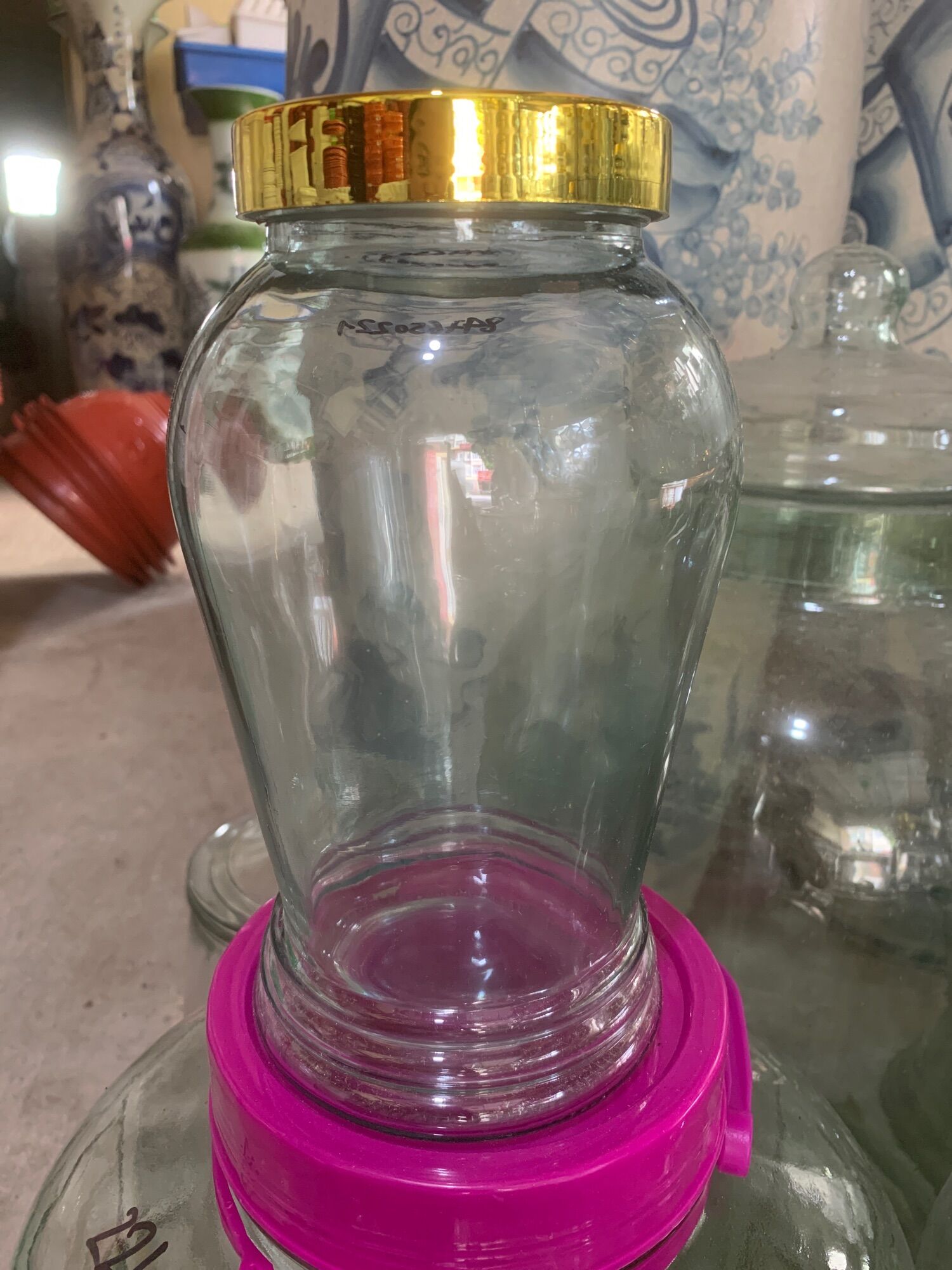 Sâm thuỷ tinh 1,5L ngâm rượu cao cấp