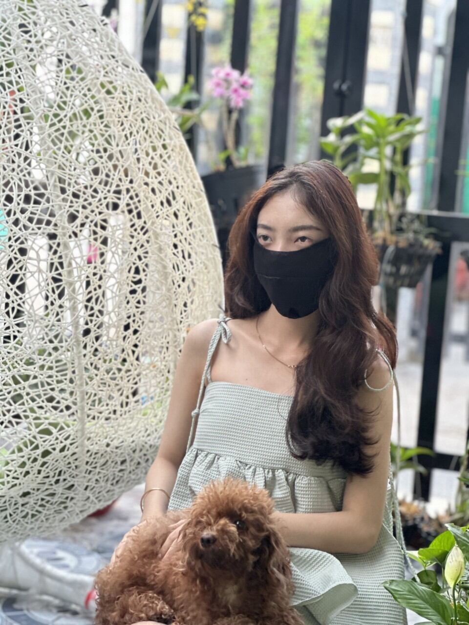 Khẩu trang vải lụa, khẩu trang chống nắng 3 lớp