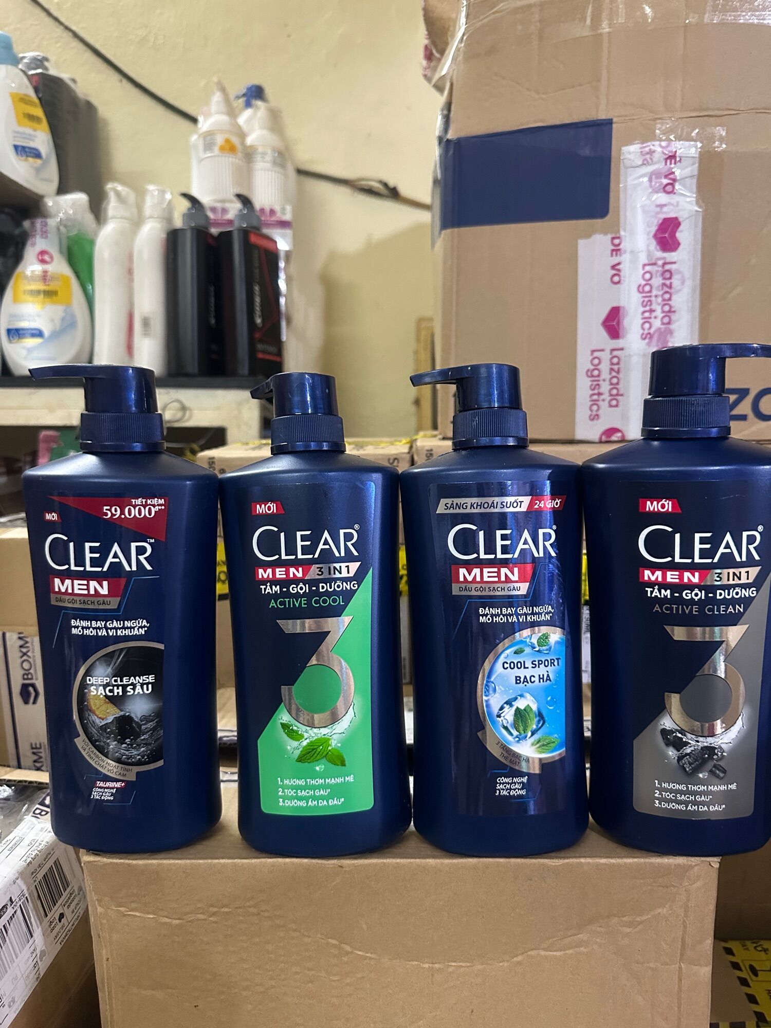 Dầu gội clear Men bac ha mát lạnh 650g