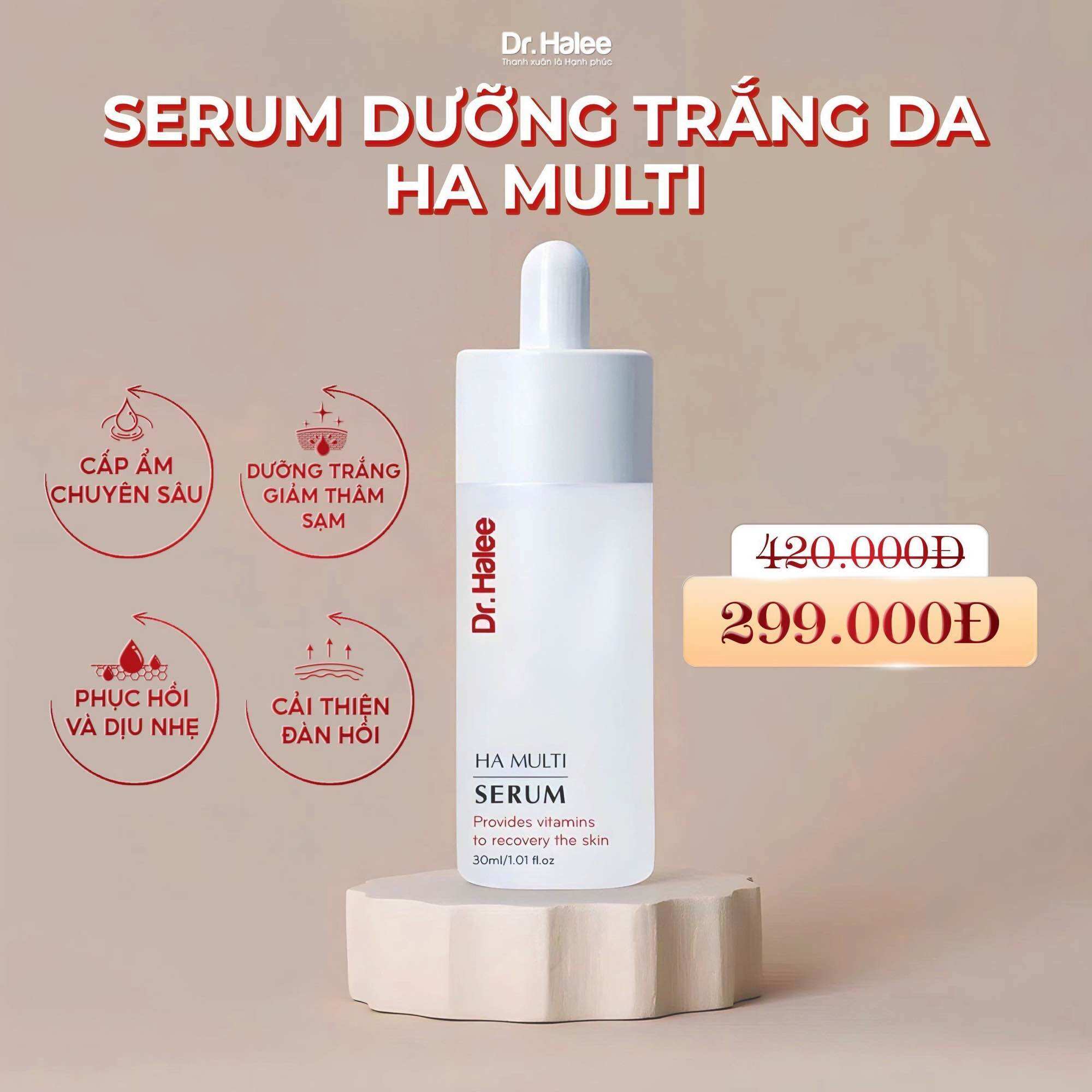 Serum HA Multi dưỡng da căng mọng
