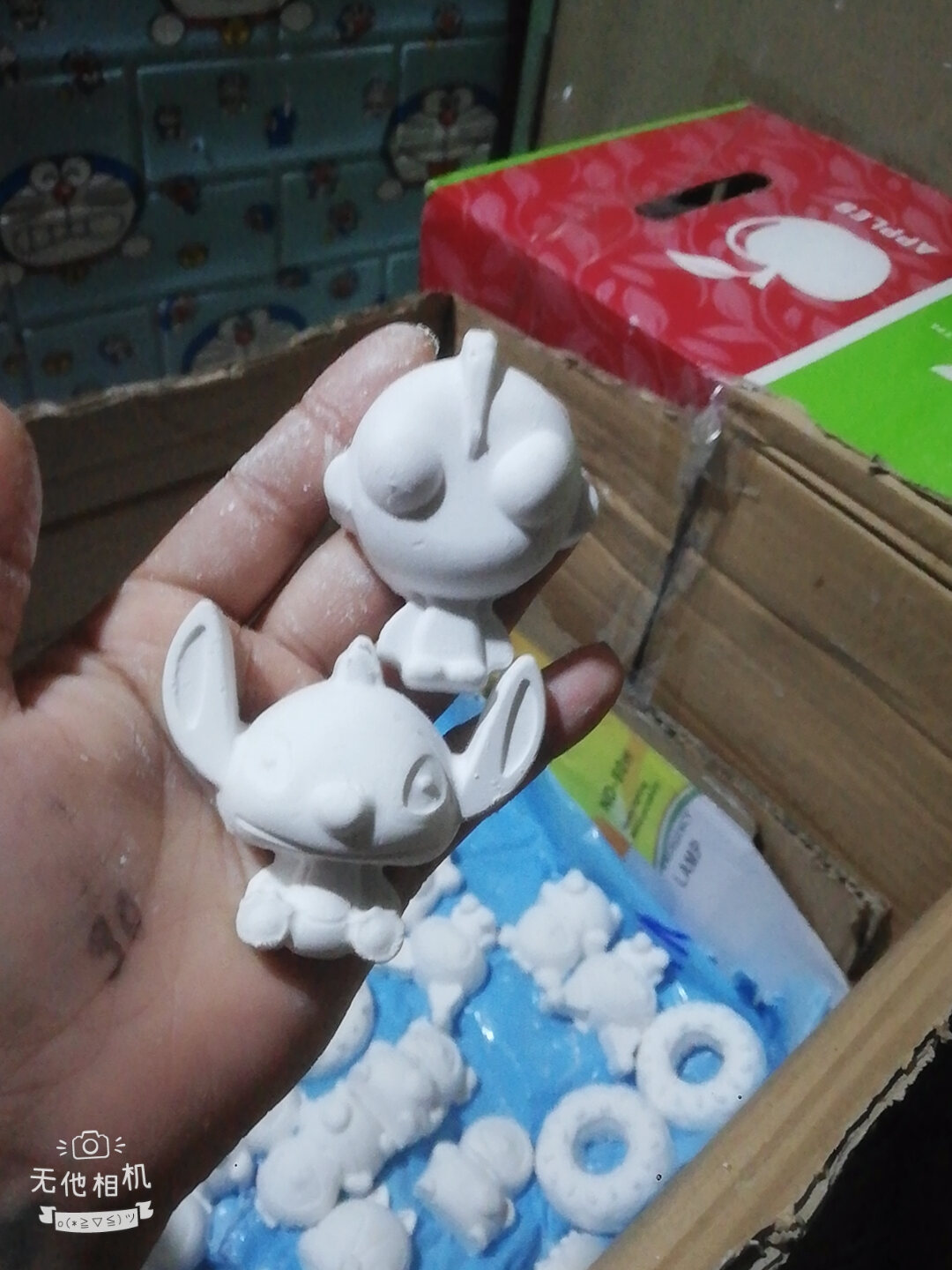 Combo 10c tượng mini 2d - kèm màu cọ ( mix k trùng mẫu )