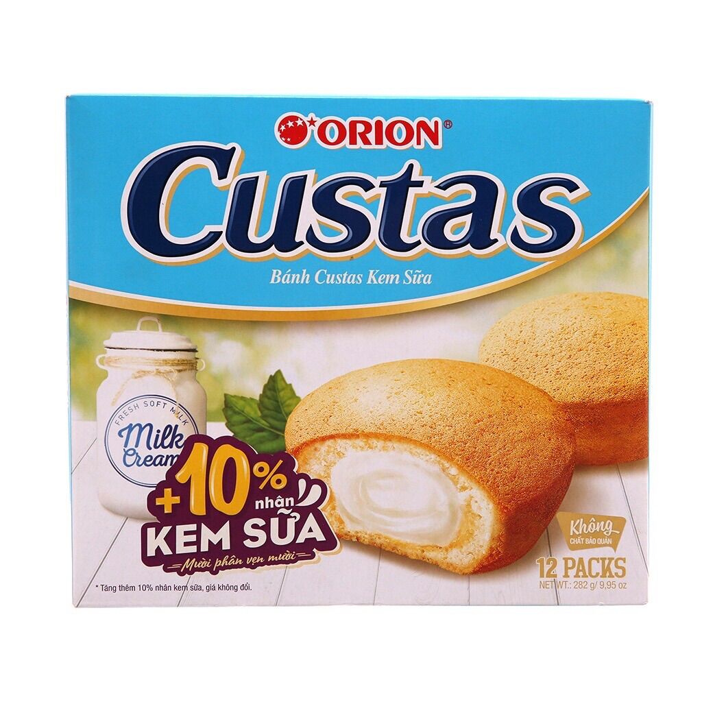 Bánh bông lan kem custas 360g - 27952