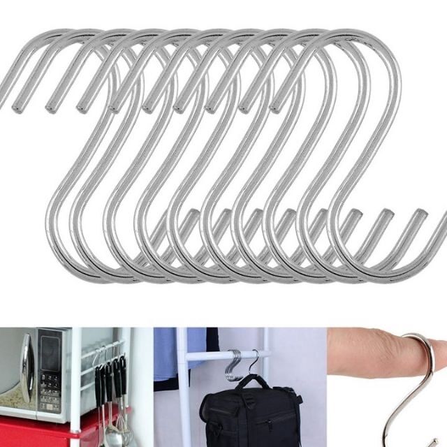 🪝Bán Sỉ_ 100 Cái Móc S Treo đồ (dài 6cm)