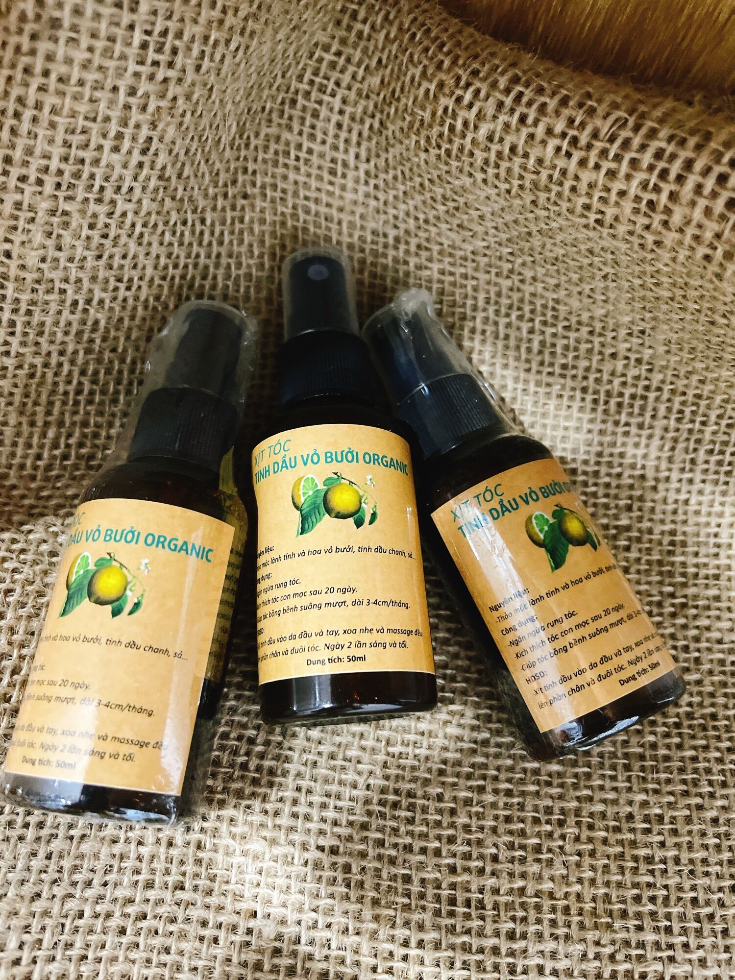 COMBO 3 CHAI TINH DẦU BƯỞI SIÊU KÍCH MỌC TÓC 50ML