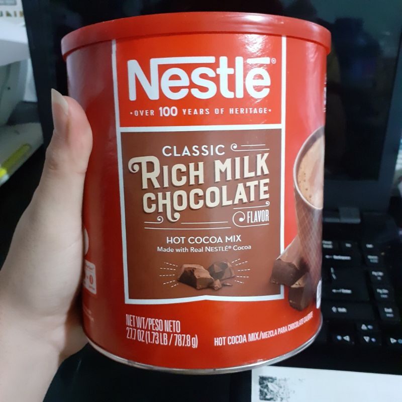 Bột cacao sữa nestle Hót Cocao mix lon giấy 787gr