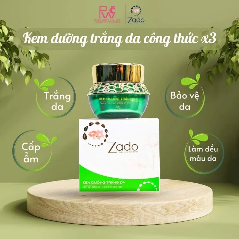 Kem Zado Dưỡng Trắng Da 20g