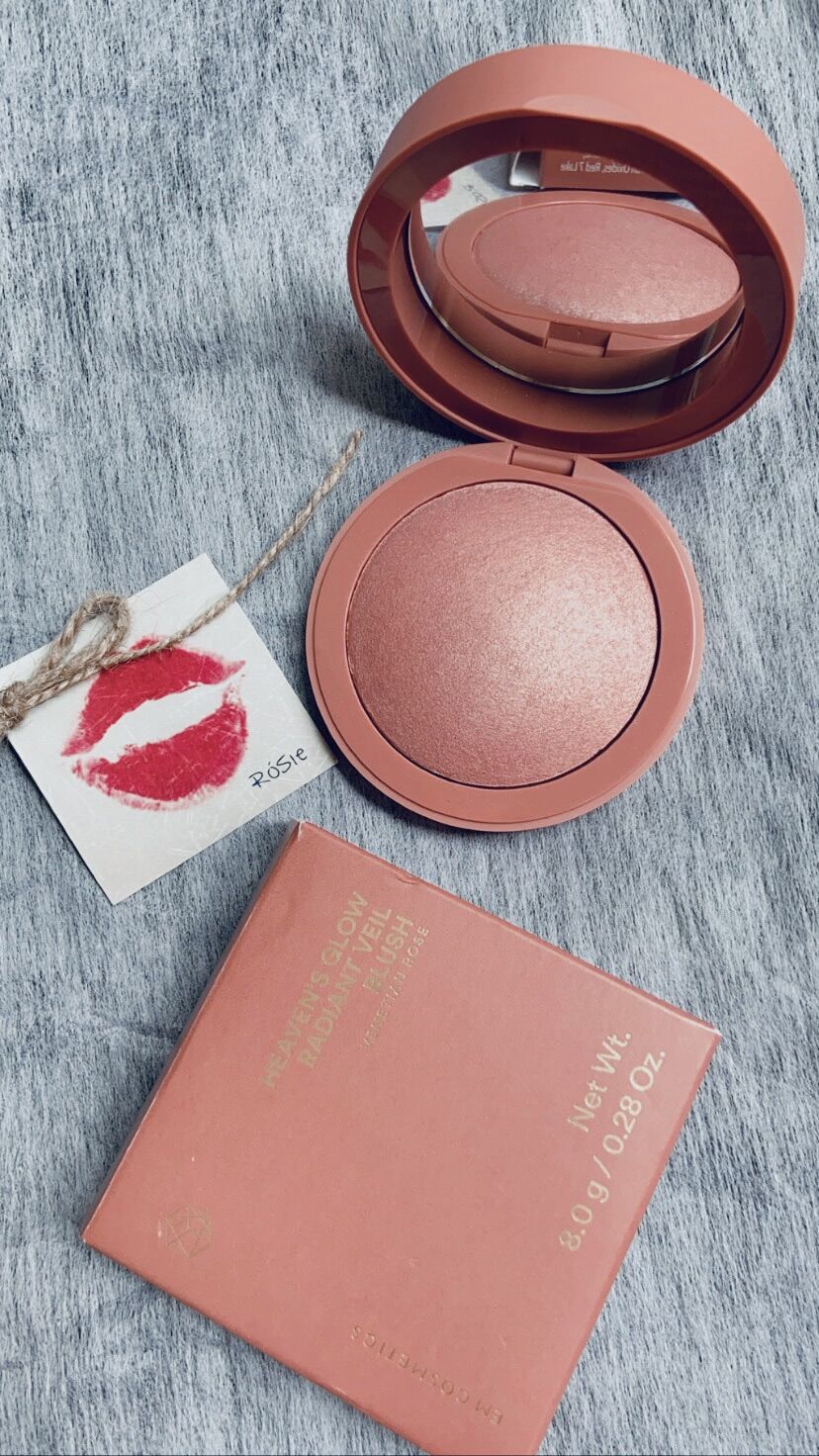 Phấn má nhũ ngọc trai heaven's glow radiant veil blush em cosmetics - màu venetian rose