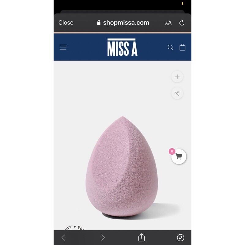 Mút trang điểm makeup siêu hời Shopmissa AOA studio aoa mochi wonder blender sponge teardrop
