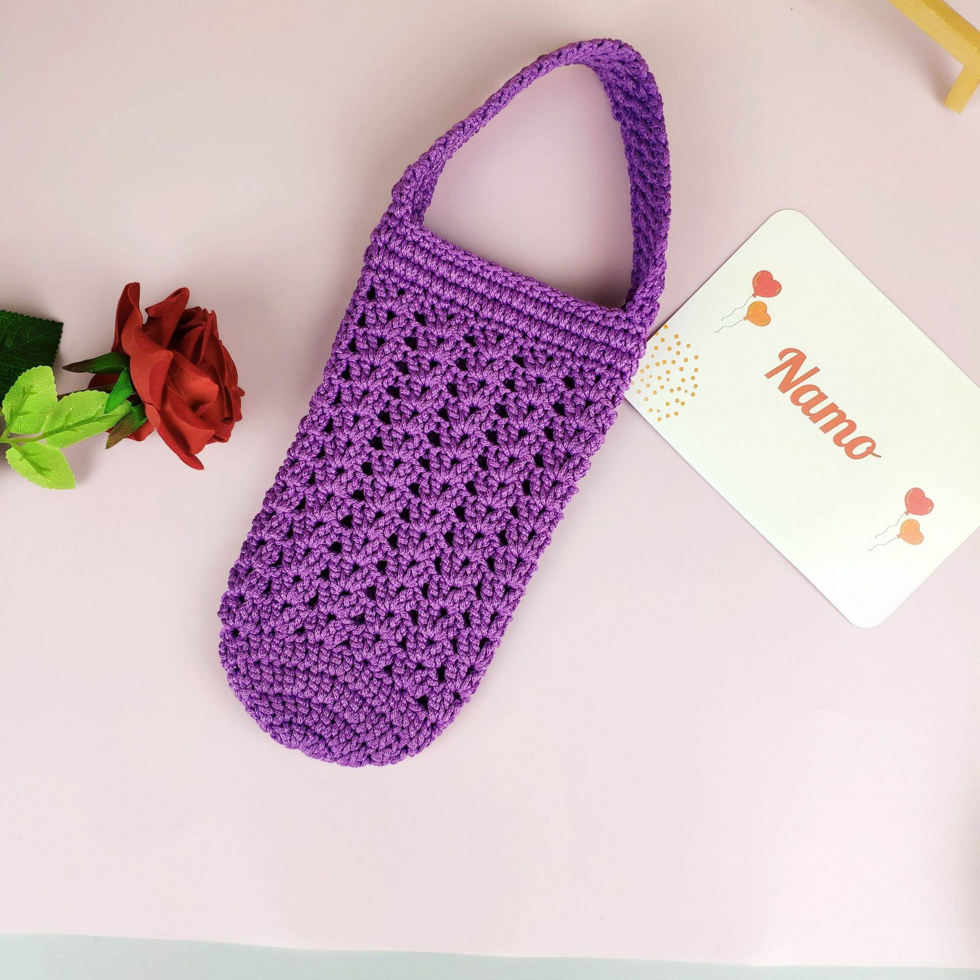TÚI ĐỰNG LY GIỮ NHIỆT HANDMADE NHIỀU MÀU (SẢN PHẨM KHÔNG BAO GỒM BÌNH)