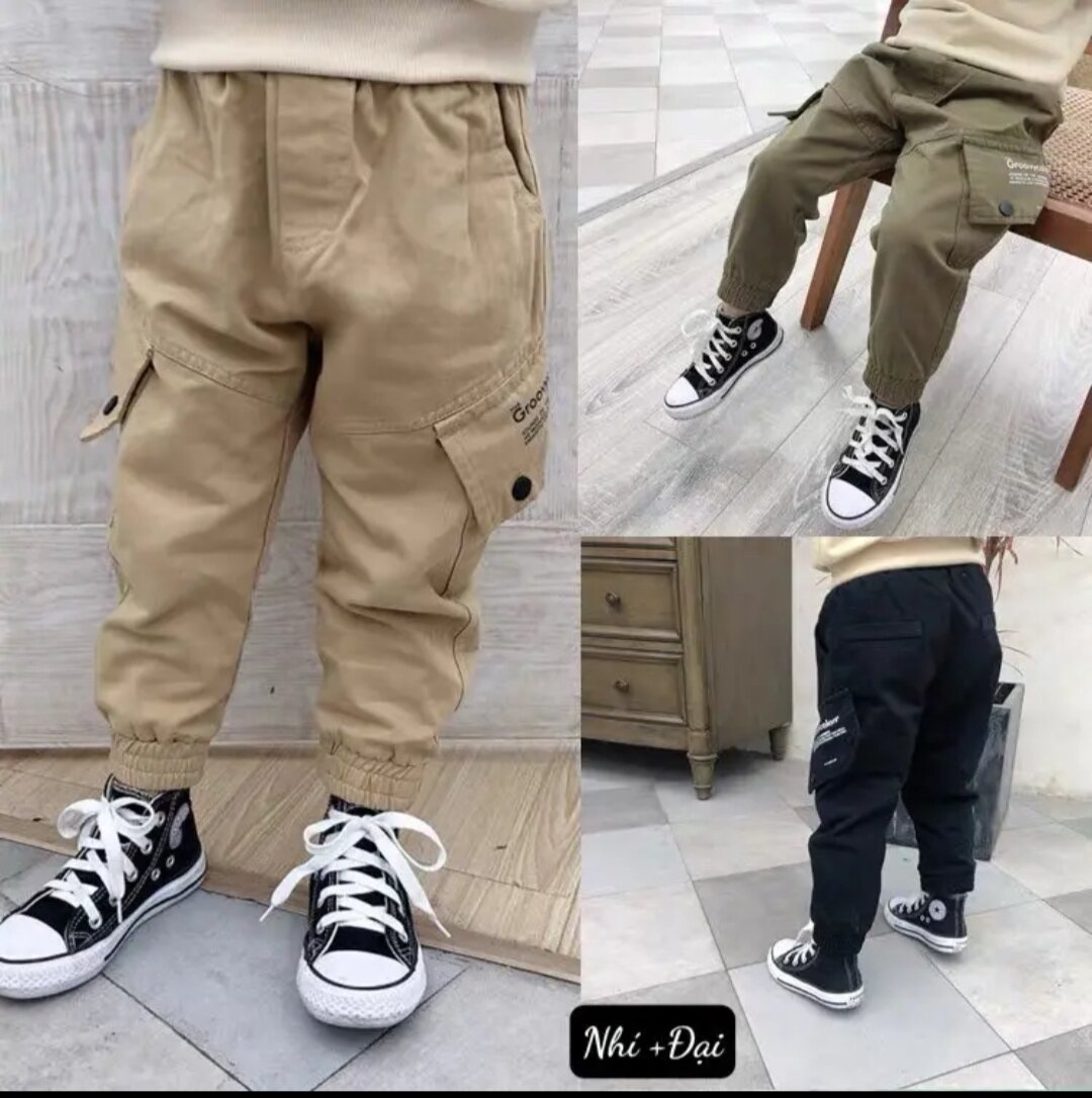 Quần kaki túi hộp lệch cho bé (8-30kg)