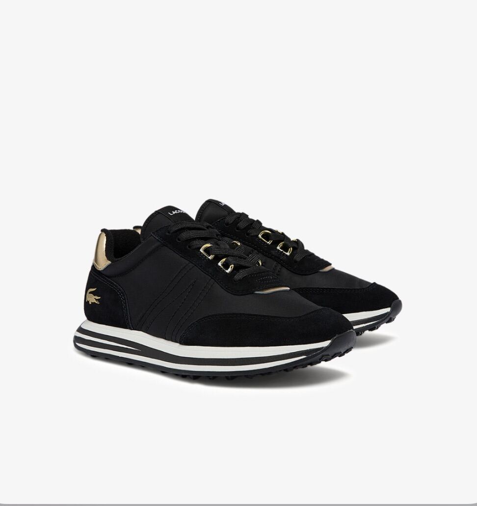 Lacoste L-Spin Textile Gold Accent Sneakers