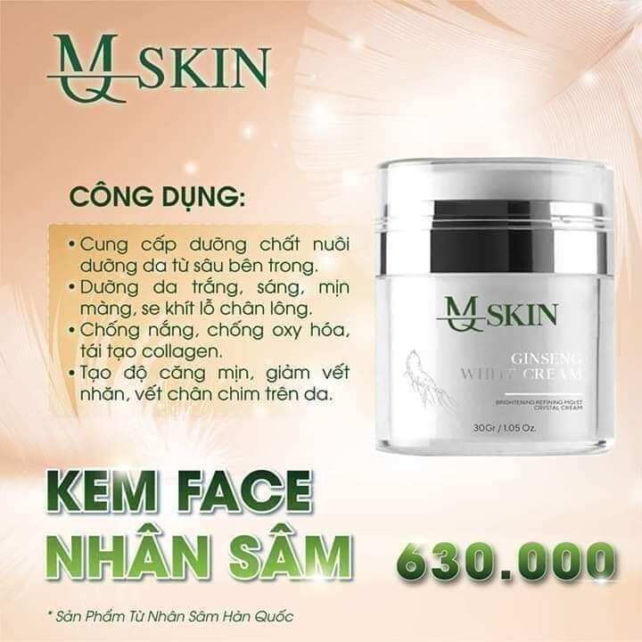 Kem Face nhân sâm MQSKIN Hàn Quốc -30g - HCM