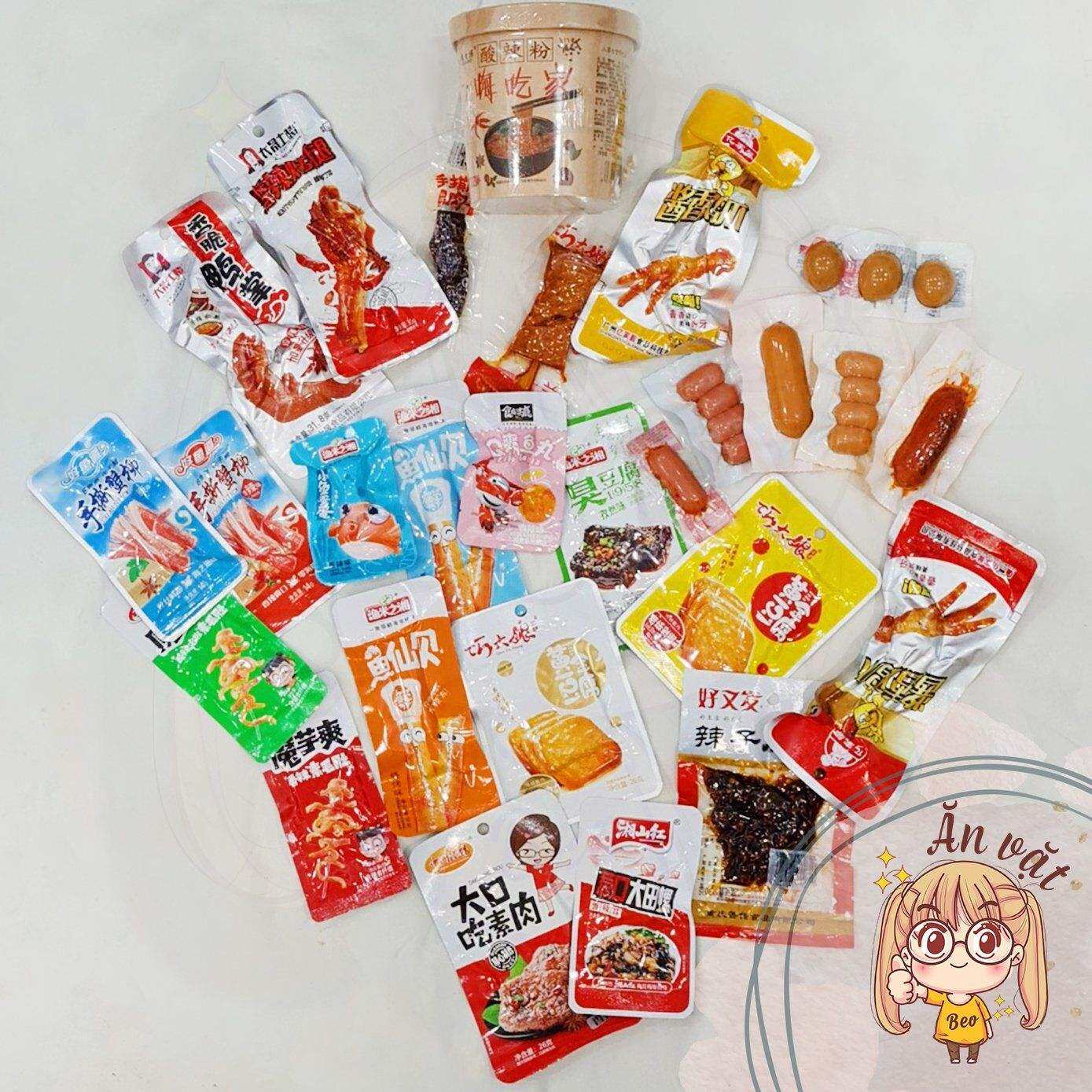 🔴 SET 1️⃣0️⃣ MÓN 🔴 Ăn vặt mặn mix - Ăn vặt nội địa Trung