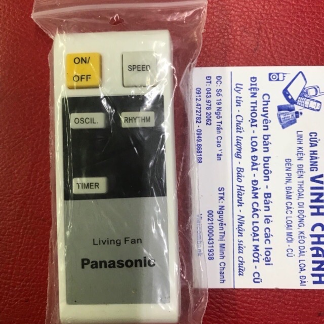 Điều khiển quạt cây,quạt treo tường panasonic