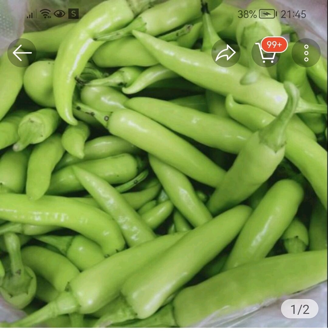 1KG ỚT SỪNG XANH ( ĐẶC SẢN HUẾ )