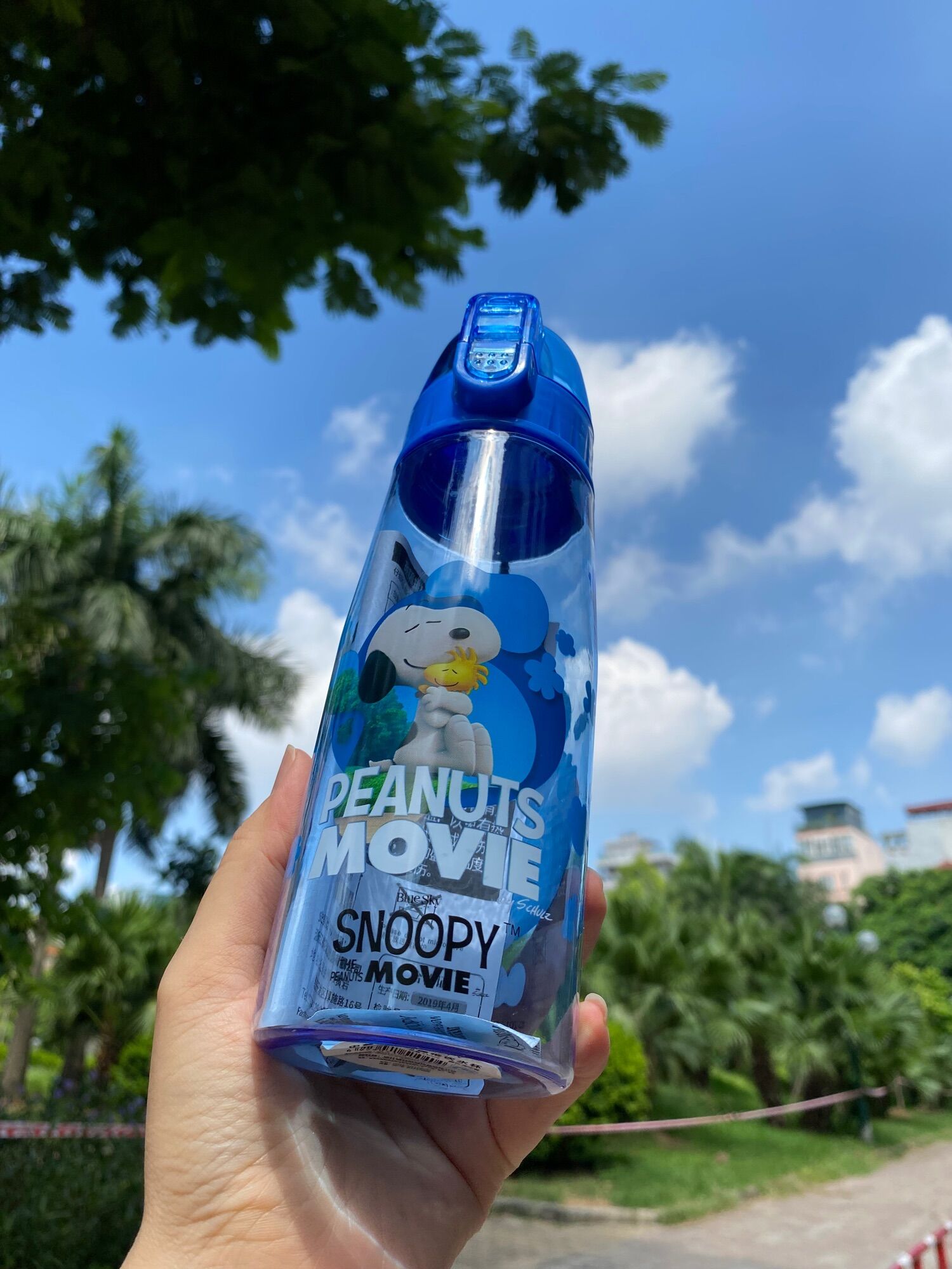 Bình nước Snoopy Bình nước học sinh 550ml