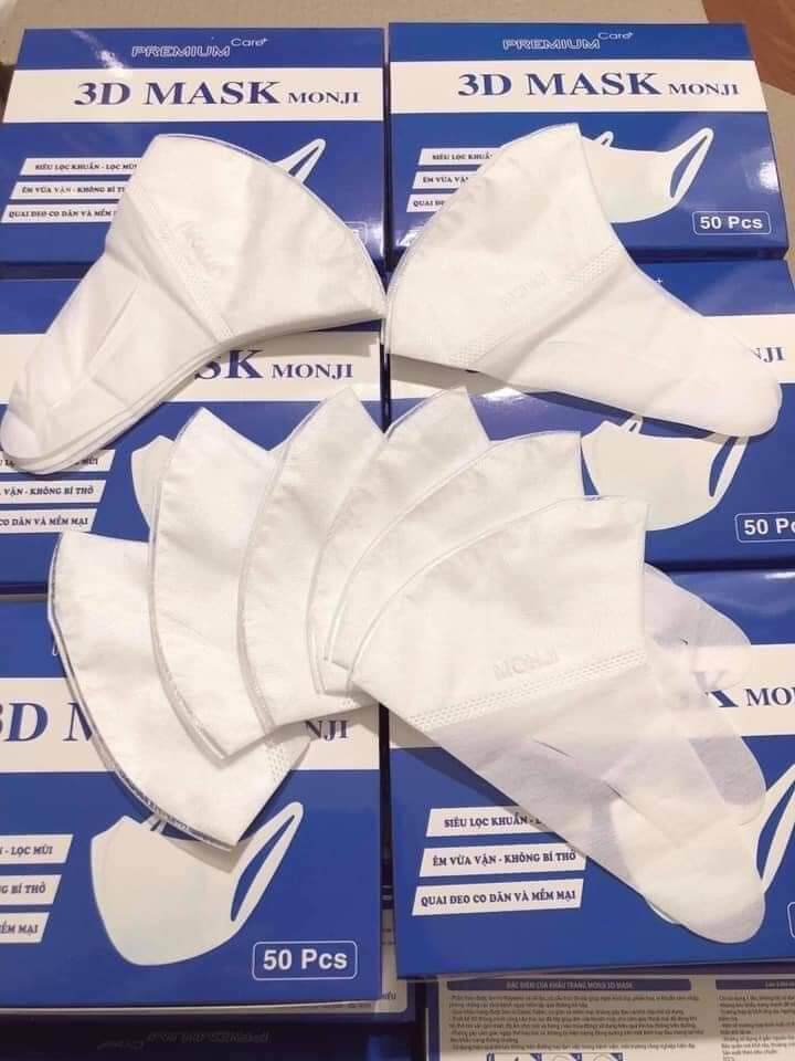 KHẨU TRANG 3D MASK 1h 50 cái