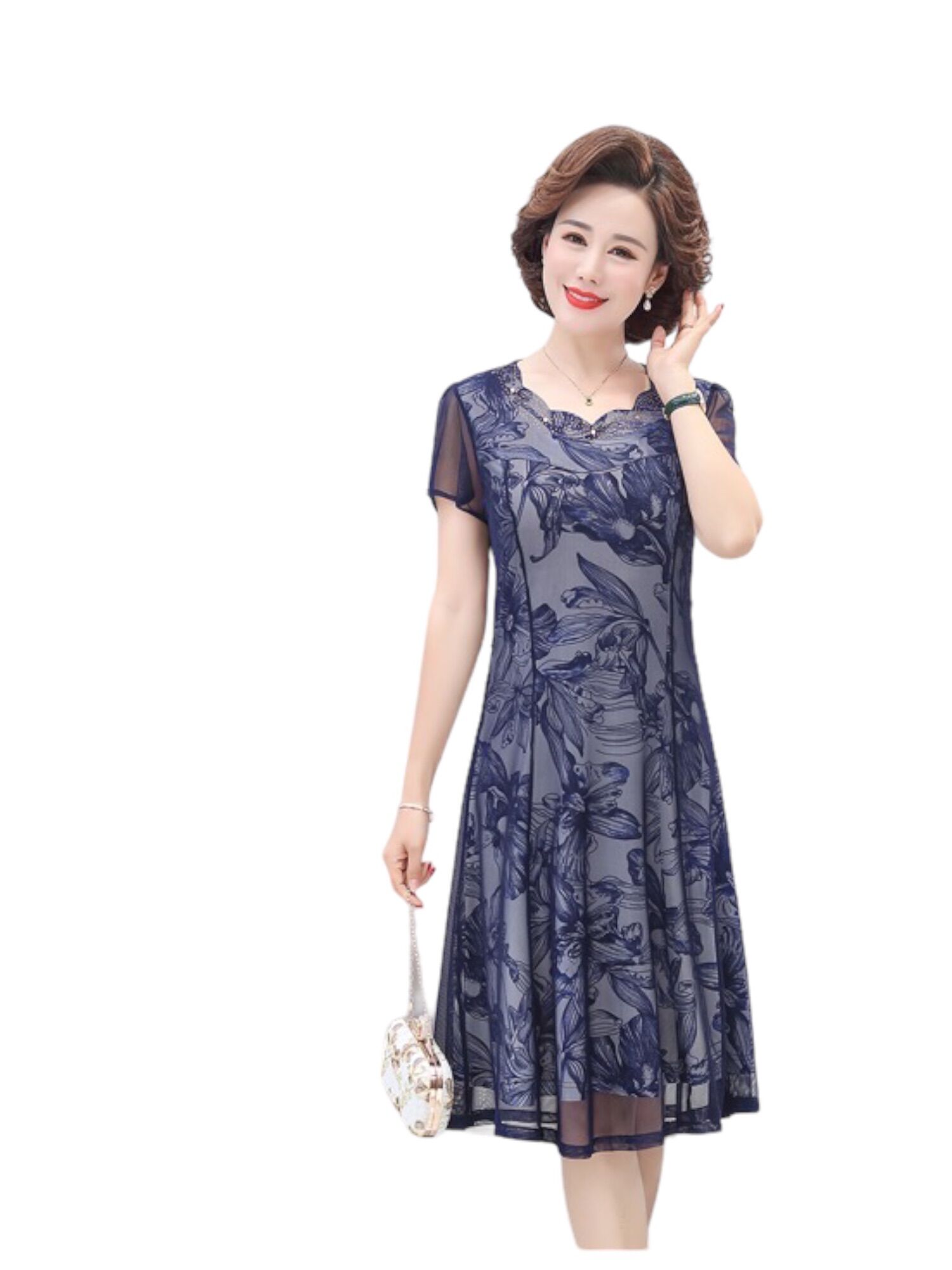 [HCM]Đầm trung niên dự tiệc VV01
