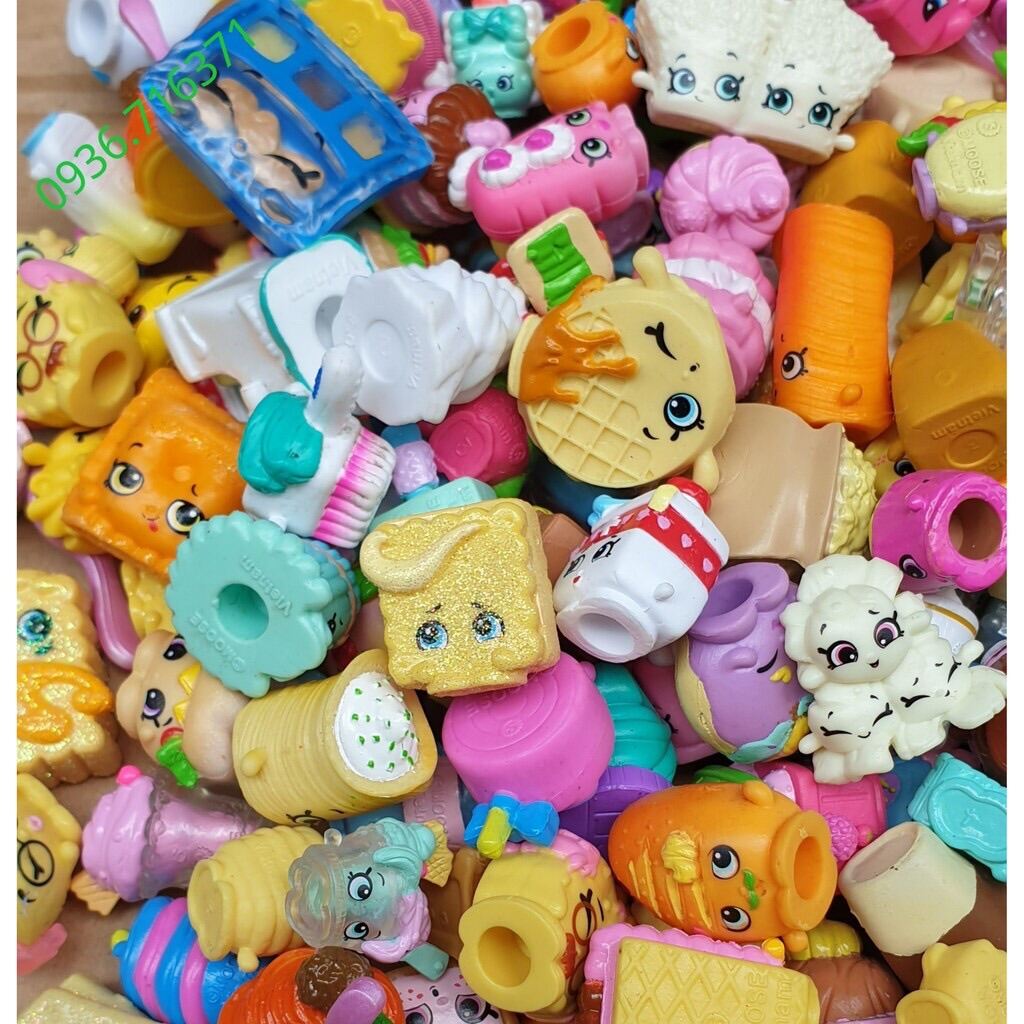 đồ ăn shopkin siêu xinh xắn , mix mẫu khác nhau theo từng set