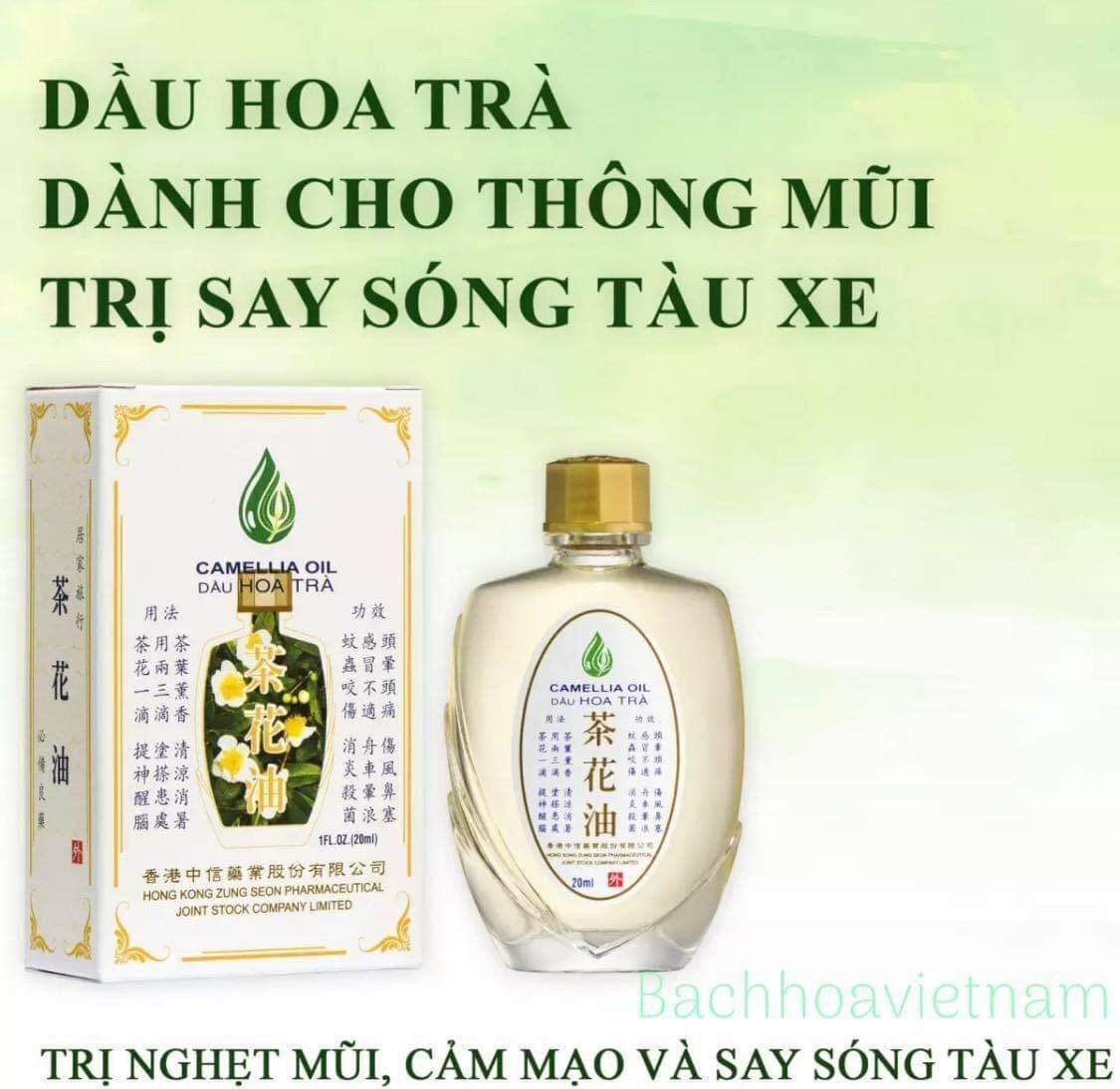 Combo 02 chai Dầu hoa trà 20ml, Dầu gió mùi hoa trà , Dầu hoa trà, Camellia Oil, Dầu gió, Dầu gió gia truyền, Dầu gió xanh, Dầu gió Di Hào, Dầu gió Hồng Kông, Dầu xoa bóp, Dầu sức, Dầu bôi ngoài da, Dầu thoa