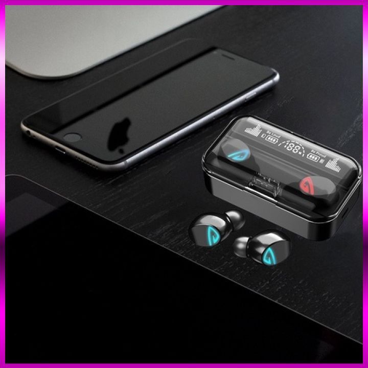 Tai nghe bluetooth S10 Pro V5.2 cao cấp, cảm ứng vân tay, Chống nước tiêu chuẩn IPX7 , nghe nhạc 10h, kiêm sạc dự phòng