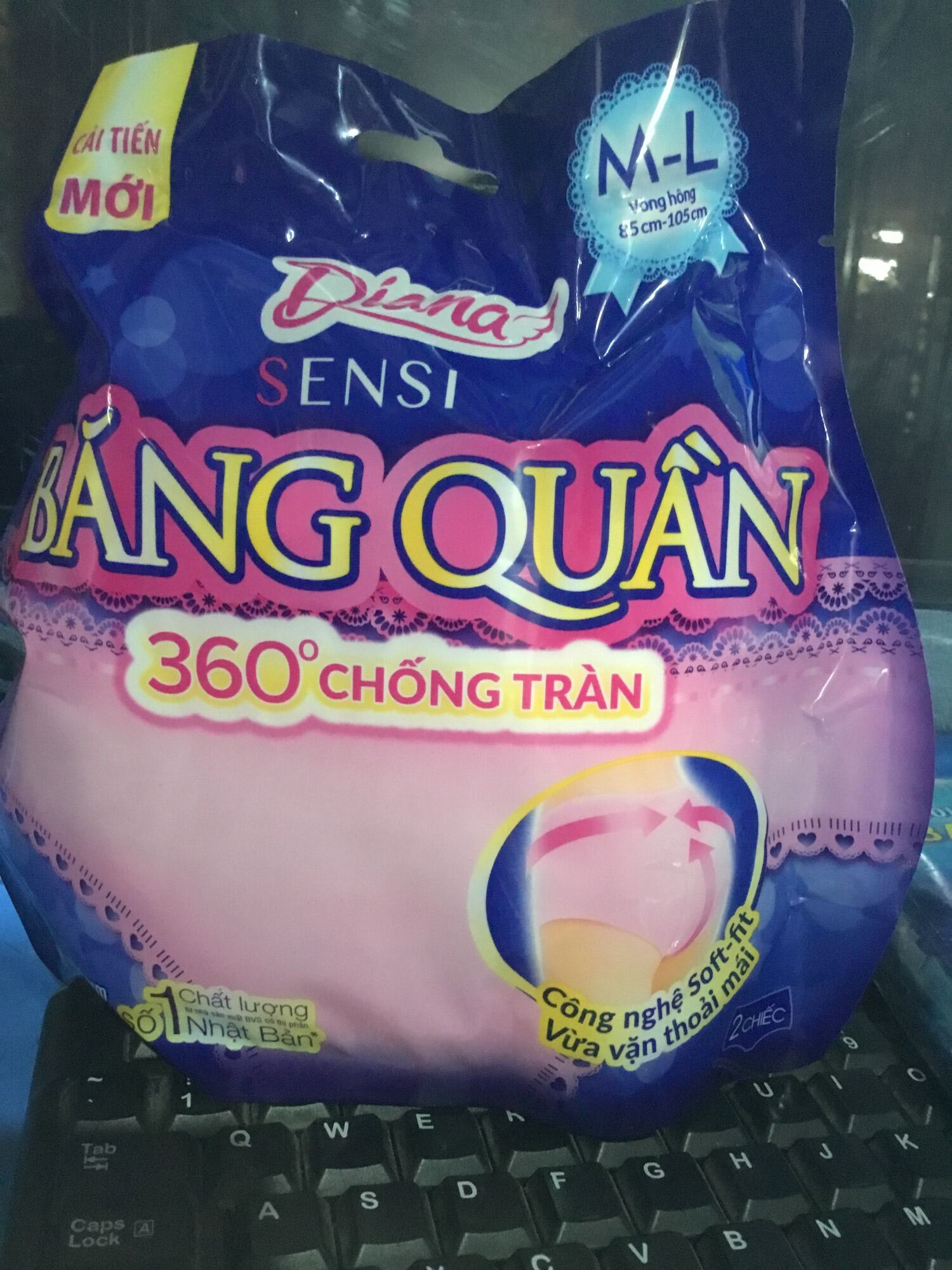 Combo 10 Gói Băng Vệ Sinh Diana Sensi Băng Quần size M-LMỗi gói 2 miếng