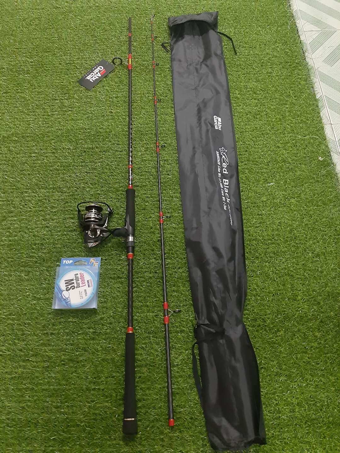 Combo Cần Máy Lure bạo lực Abu Garcia Red Black đa năng giá rẻ chất lượng