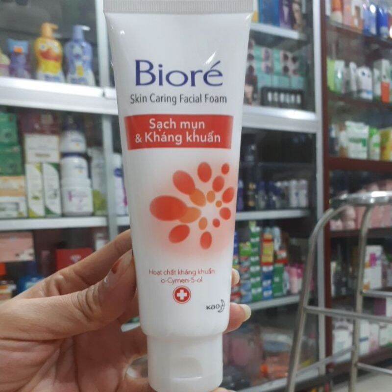 [HCM]SỮA RỬA MẶT"BIORÉ"100G SẠCH MỤN VÀ KHÁNG KHUẨN HIỆU QUẢ KHÔNG LÀM KHÔ DA
