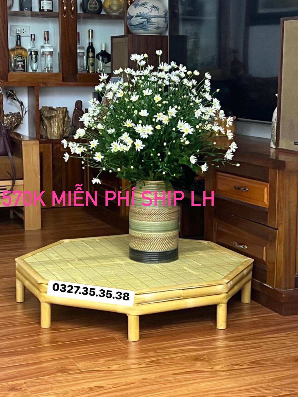 Bàn trúc, bàn tre, bàn ngồi bệt , bàn tre bát giác