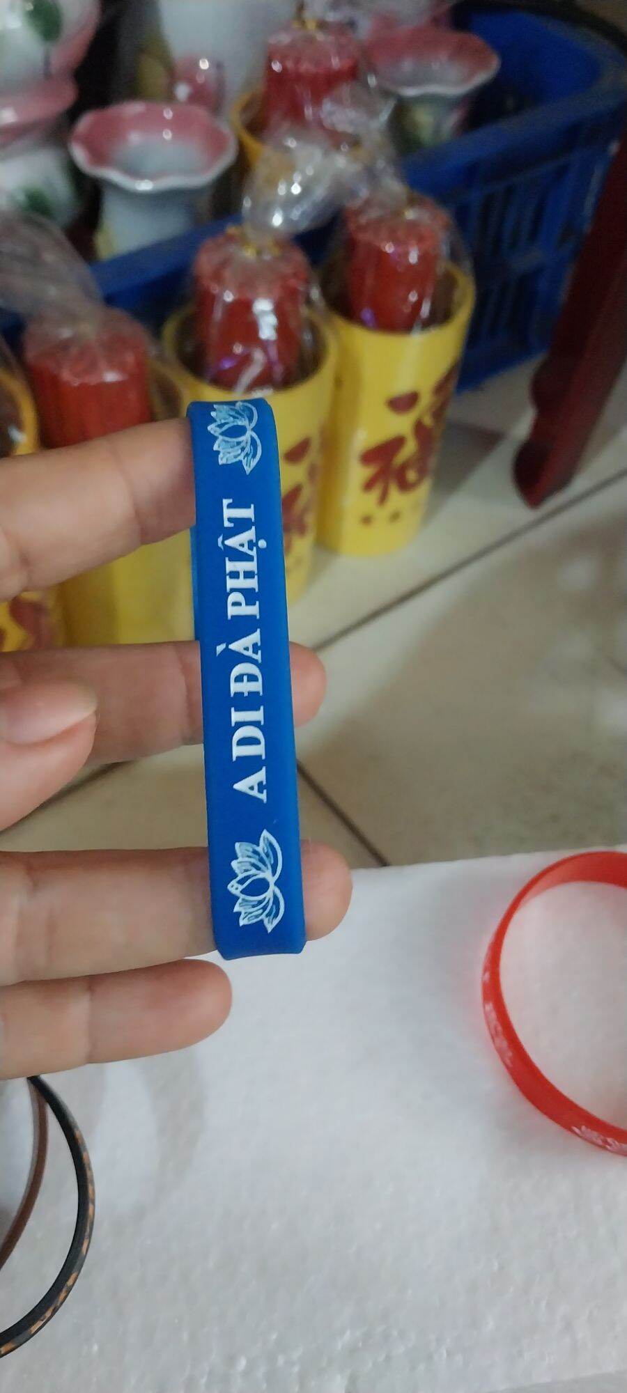 VÒNG ĐEO TAY CAO SU A DI ĐÀ PHẬT
