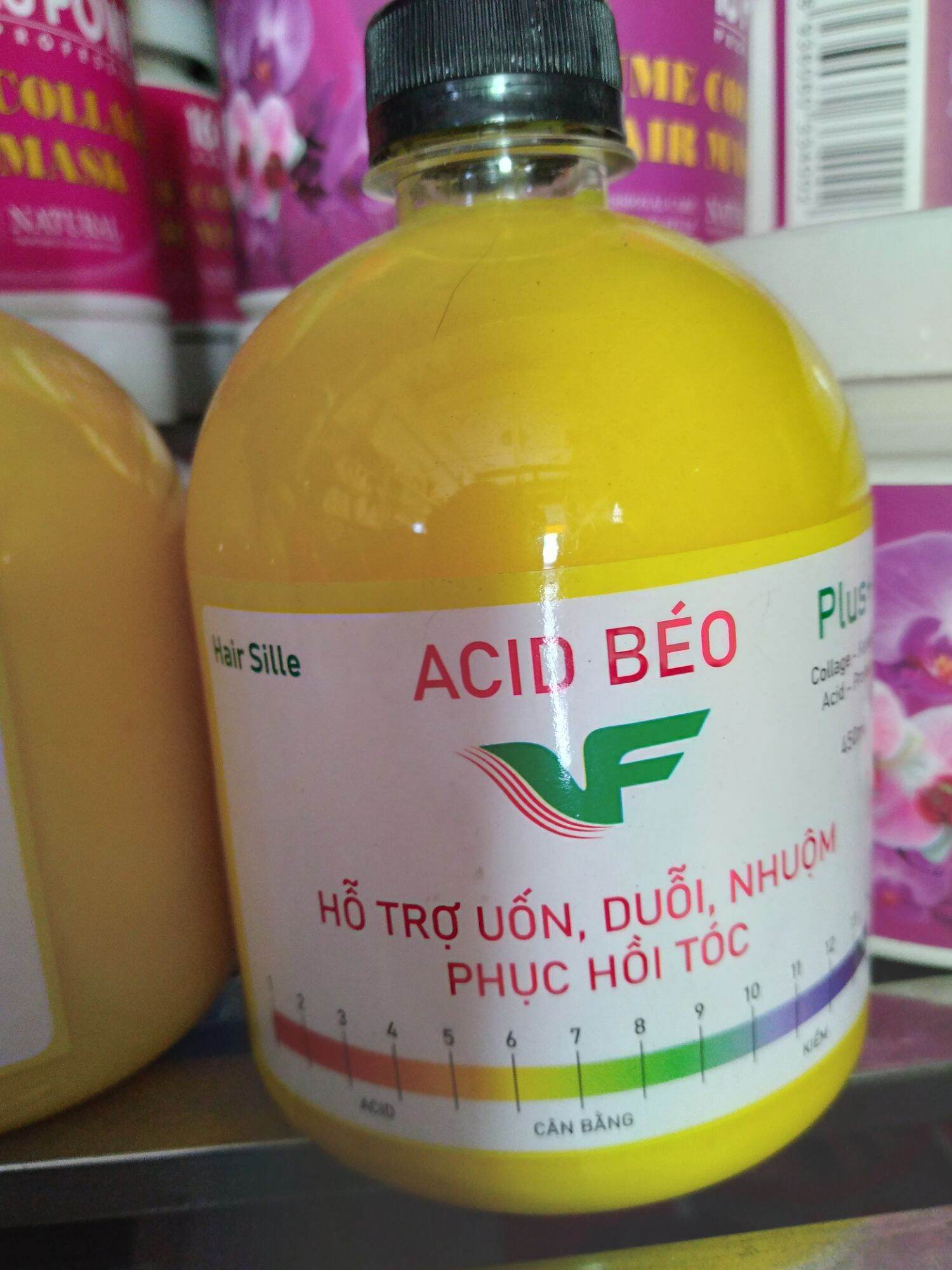 A CID béo  PLUS+ Hỗ trợ uốn, duỗi, nhuộm, phục hồi tóc 500ml