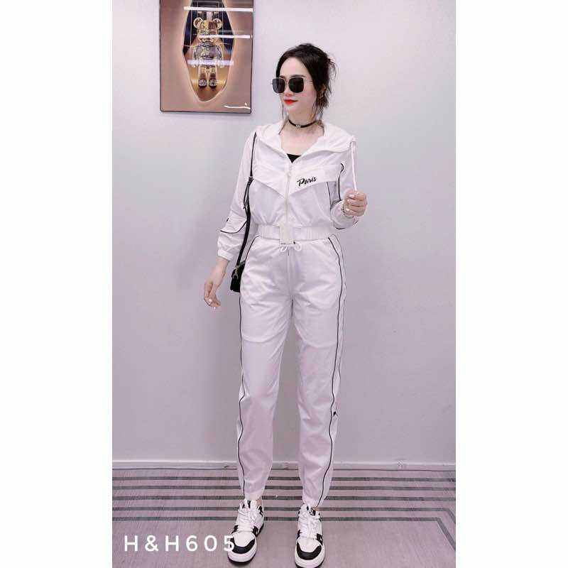 Bộ Gió Nữ Cao Cấp Chất Gió Trơn  Cao Cấp Phong Cách Thể Thao Trẻ Trung Năng Động